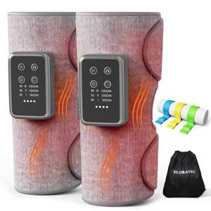 lot 2040 image: FLORAVIC Cordless Leg Massager with Heat for Daily Pain & Comfort Use, Calf Massager with Adjustable Wraps, 3 Modes & 3 Intensities, Useful Gift for Men, Athletes & Seniors, Relaxation Gifts for Women