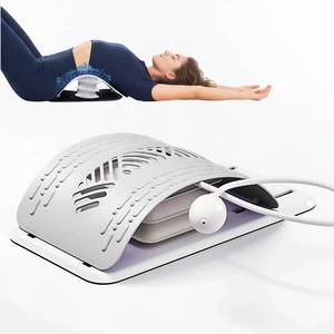lot 2048 image: MIEKARA Back Stretcher for Lower Back Pain Relief, Adjustable Lumbar Traction Device, Spinal Decompression Board with Acupressure Points, Posture Corrector for Women and Men