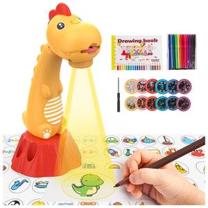 lot 2092 image: Miortior Drawing Projector for Kids,Tracing and Drawing Projector with 96 Slide Cartoon Patterns and 12 Color Brushes,Smart Art Sketcher Projector for 3 Year Old Girls & Boys (Yellow)