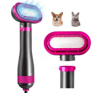 lot 2096 image: HZXINWANG Dog Hair Dryer,2-in-1 Pet Hair Dryer & Brush,300W Pet Grooming Dryer, 360-Degree Circulation Out of The Wind,3-Speed Temperature Adjustment for SmallMedium-Sized Cats and Dogs