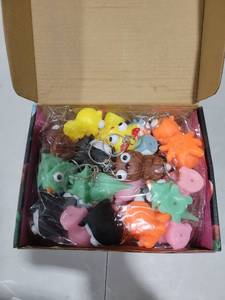 lot 2103 image: MGparty 28 Pack Valentines Day Popping Eye Toy with Cards, Bulk Animal Fidget Toy Keychains for Kids School Classroom Valentines Exchange Gifts