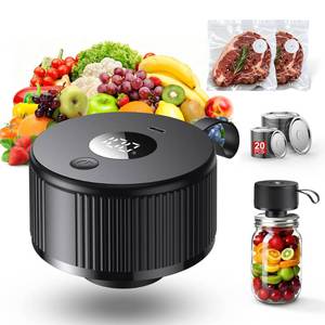 lot 2106 image: Electric Mason Jar Vacuum Sealer, 2026 Upgraded Handheld Auto-Vacuum Seal Kit, No Assembly Required, Fits Wide & Regular Mouth Jars, Vacuum Containers & Bags for Meal Prep & Homesteading