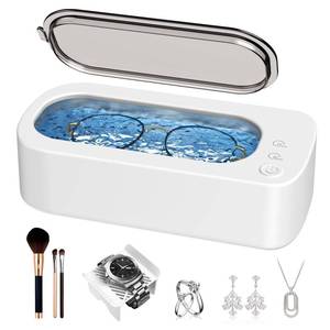lot 2107 image: OSLTWI Ultrasonic Jewelry Cleaner Machine 48KHz Ultra Sonic Cleaner for Jewelry,Eyeglass,Rings,Watch Band,Dentures,with Dual Cleaning Modes,350ML 304 Stainless Steel Tank,Gift for Wife,Mom,Daughter