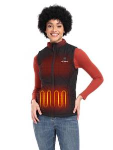 lot 2119 image: ORORO Quilted Heated Vest for Women, Lightweight Quilted Heating Vest with USB-C Rechargeable Battery (Black,S)