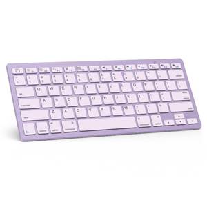 lot 2125 image: OMOTON Bluetooth Keyboard Compatible with iPad A16 11th 10th Generation, iPad 10.2 (9th8th7th), iPad Pro 1312.911 inch, iPad AirMini and More iOS Devices, Purple