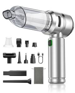 lot 2129 image: VNOST Car Vacuum,3 Suction Modes,Portable Mini Cordless Cleaner with 24000pa Suction Power,Type-C Charge,Handheld Vacuum for Home,Car,Birthday Gifts for Men Dad Husband (Titanium)