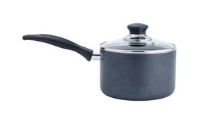 lot 2136 image: T-fal Specialty Nonstick Handy Pot with Glass Lid 3 Quart Oven Safe 350F Cookware, Pots and Pans, Dishwasher Safe Black