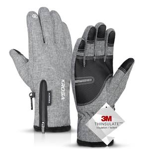 lot 2167 image: krosa Winter Gloves For Men Women Made with 3M Thinsulate, Waterproof Ski Gloves for Cold Weather with 10 Touchscreen Fingers medium