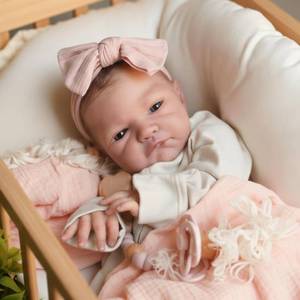 lot 2201 image: WOOROY Realistic Reborn Baby Dolls - 20 Inch Lifelike Newborn Baby Doll Girl Real Life Baby Dolls with Weighted Soft Body Gift Toy for Kids Age 3