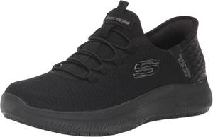 lot 2220 image: Skechers Womens Work Slip-Ins Summits - Enslee Slip Resistant Sneakers, Black, 8W