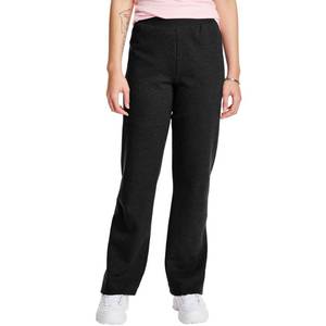lot 2241 image: Hanes Womens EcoSmart Open Bottom Leg Sweatpants,Ebony,X-Large