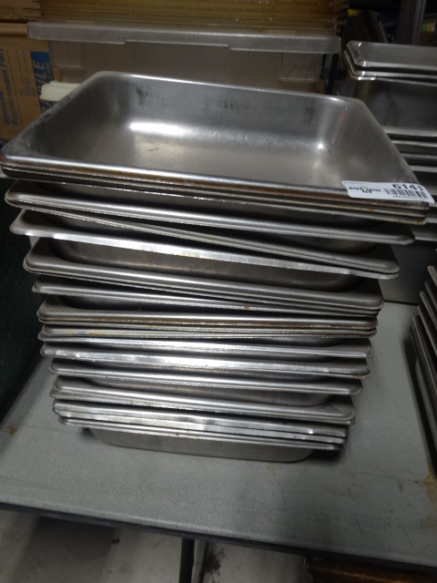lot 6141 image: 21 Stainless steel inserts.