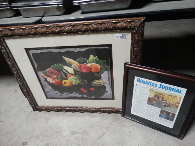 lot 6153 image: 2 Framed pictures.