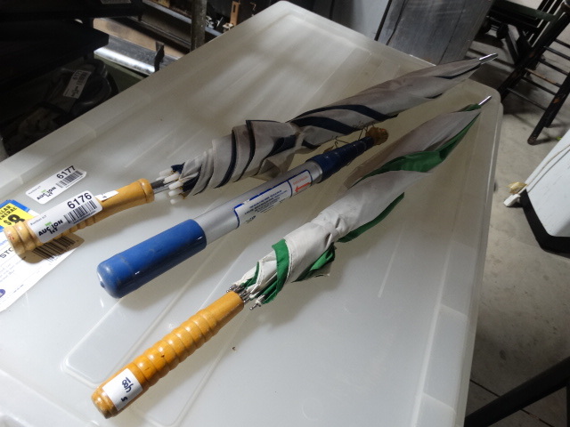 lot 6176 image: 2 Umbrellas and a flag pole to go.