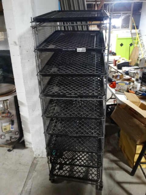 lot 6234 image: Bread rack with 9 trays.