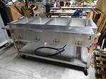 Aerohot food warming table on wheels,