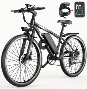 26-inch Electric-Assist Mountain Bike, 500W Motor, 48V Voltage, 10Ah Battery, 7-Speed Gear System