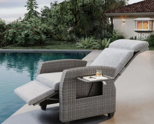 Wicker Patio Recliner