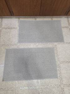 lot 104 image: Pair of Matching Tan Throw Rugs