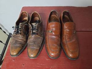 lot 133 image: Mens Size 13 Brown Dress Shoes
