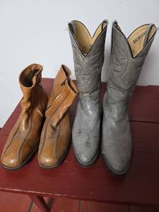 lot 136 image: Durango Western Boots and Leather Ankle Boots Mens Size 13