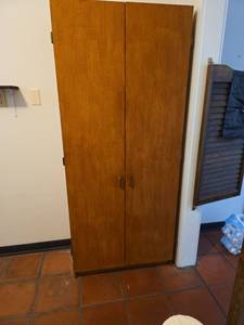 lot 150 image: Mid-Century Wooden Storage Cabinet
