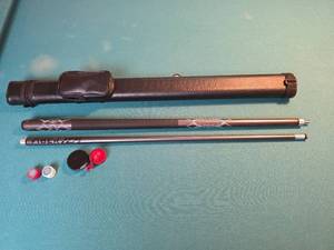 lot 211 image: Professional Pool Cue Set with Leather Case