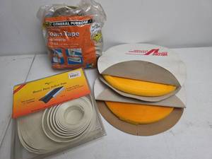lot 322 image: RV Designer Heavy Duty Insert Trim and Foam Tape Bundle and Velcro Roll
