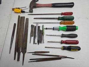 lot 327 image: Mixed Tool Collection with Hammer and Screwdrivers