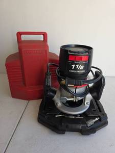 lot 350 image: Craftsman 1.5 HP Router Model 315.174921 with Case