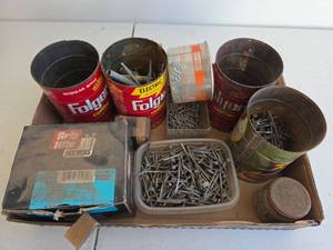 lot 358 image: Assortment of Nails and Other Fasteners