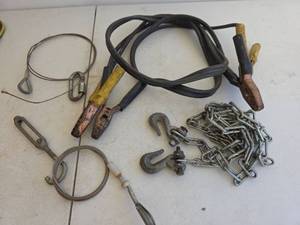 lot 381 image: Automotive Battery Cables and Chains