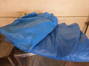 lot 531 image: 2 Blue Heavy Duty Tarps