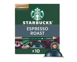 lot 1325 image: Starbucks by Nespresso Vertuo, Espresso Roast, Dark Roast Nespresso Pods, 10 Count