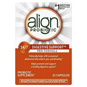 lot 1341 image: Align Probiotic Pro Formula  #1 Doctor Recommended Brand  Helps Soothe Occasional Gas  Abdominal Discomfort  Bloating to Support a Healthy Digestive System 247  63 Capsules
