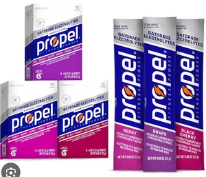 lot 1385 image: Propel Zero Sugar Electrolyte Powder Packets 10 Packets Each