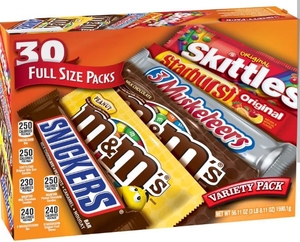 lot 1431 image: Mars Mixed Candy Variety Pack - 30 Full Size Bars