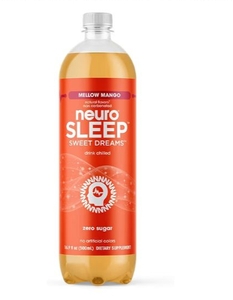 lot 1440 image: neuroSLEEP, Mellow Mango, Functional Beverage for Restful Sleep, Non-Carbonated, 16.9 Fl Oz (Pack of 12)