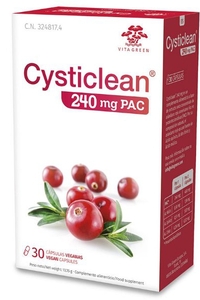 lot 1462 image: Cysticlean 240mg PAC Cranberry Supplement 30 Capsules BEST BY 022026
