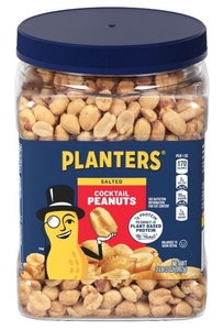 lot 1515 image: PLANTERS, SALTED COCKTAIL PEANUTS 2 LB 3 OZ