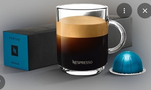 lot 1561 image: Nespresso Odacio Vertuo Coffee Capsules 10 Count