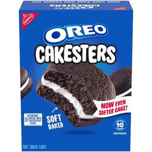 lot 1575 image: OREO Cakesters Soft Snack Cakes, 5 - 2.02 oz Snack Packs