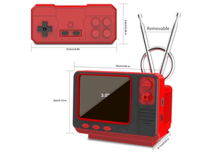 Mini TV Retro Handheld Game Console -Classic Games, Portable Gaming Toy with TF Card to Expand 80s 90s Games, Support Two Players & Game Save, Ideal Gift for Boys Girls
