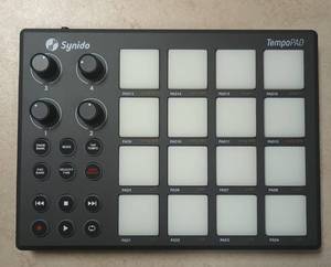 Synido TempoPAD P16 Portable MIDI PAD Beat Maker Machine w 16 RGB Beat Pads