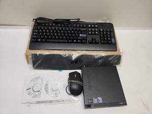 lot 51 image: Lenovo ThinkCentre M93p Desktop Computer with Accessories