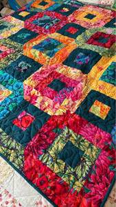 lot 1016 image: Handmade Quilt - 52 x 52