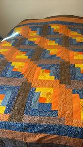 lot 1019 image: Handmade Quilt - 88 x 78