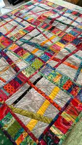 lot 1033 image: Handmade Quilt - 40 x 40
