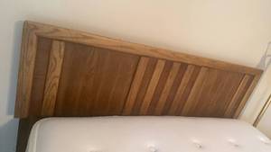 lot 1047 image: Queen bed frame with headboard
