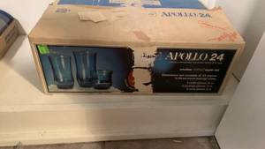 lot 1173 image: Libbey Apollo 24 Blue Glass Set